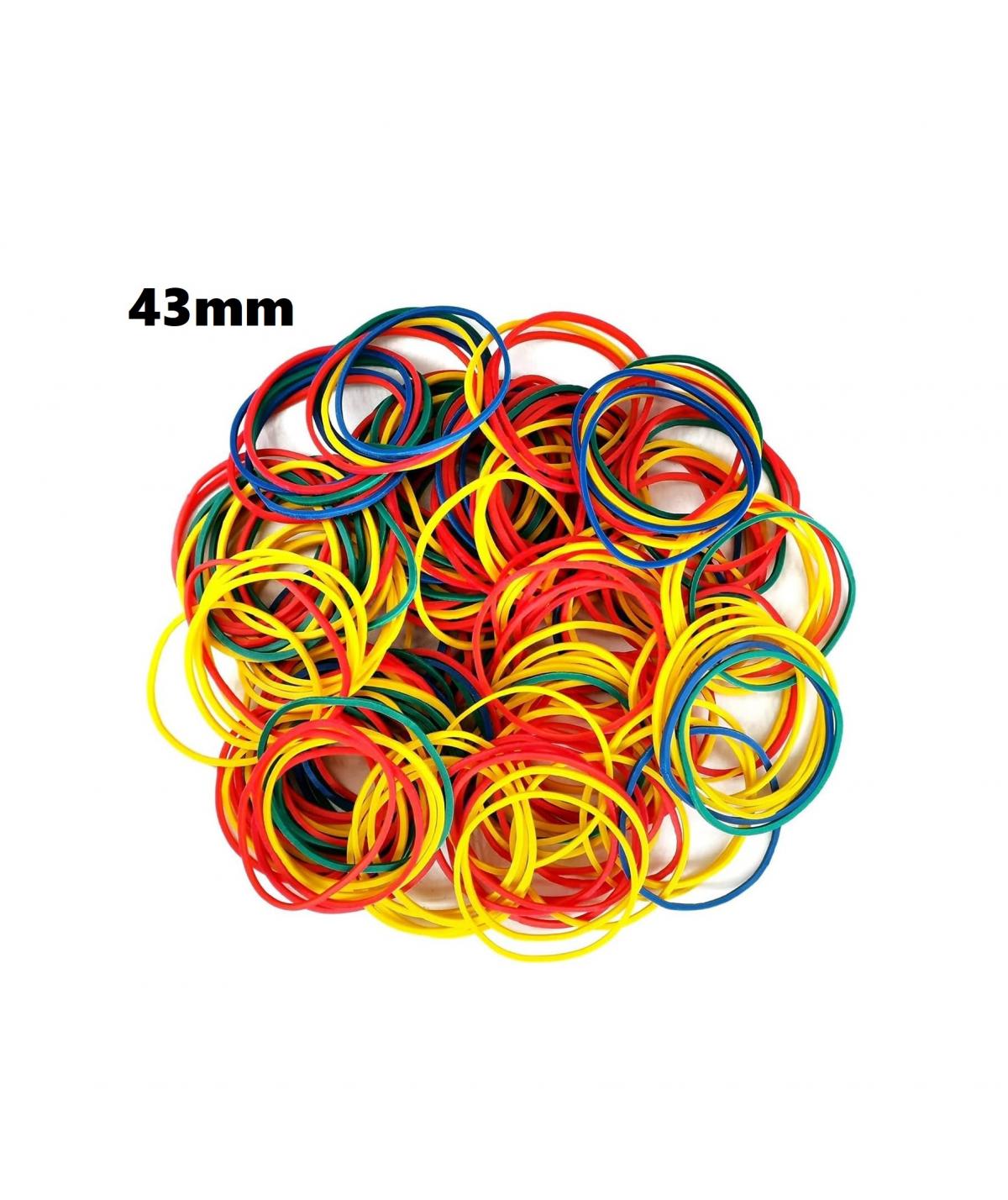 Резиновые колечки 43мм , 1000гр (цветные)